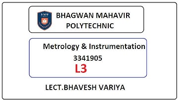 L3 L3 Vernier Calipers Linear Measurement from Metrology and Instrumentation Chapter 1