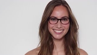 Woman Wearing Glasses Enters Stock Video