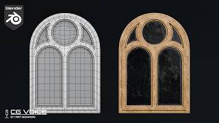 Gothic Arched Window Modeling In Blender