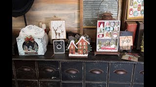 Inspiration from the Tim Holtz Holidays 2018 Collection - Sizzix