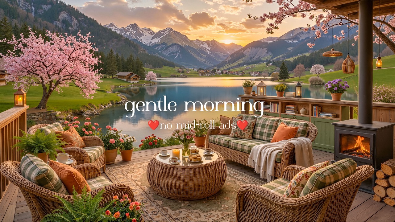 (NO MID-ROLL ADS) Calm & Relaxing Spring Jazz 🌸 Spring Coffee Shop Ambience