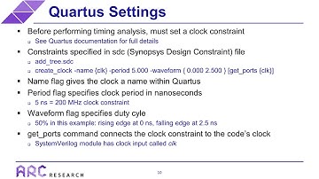FPGA Timing Optimization: Quartus Timing Analyzer OLD