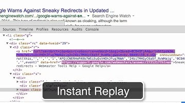 Sneaky Redirects Demonstrated in Google