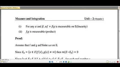 Integration 2.1- Composition of two measurable functions need not be measurable