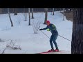 Жена Большунова показала, как Александр бегает на лыжах вокруг дома