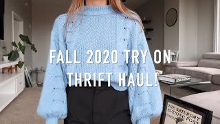 FALL TRY ON THRIFT HAUL!