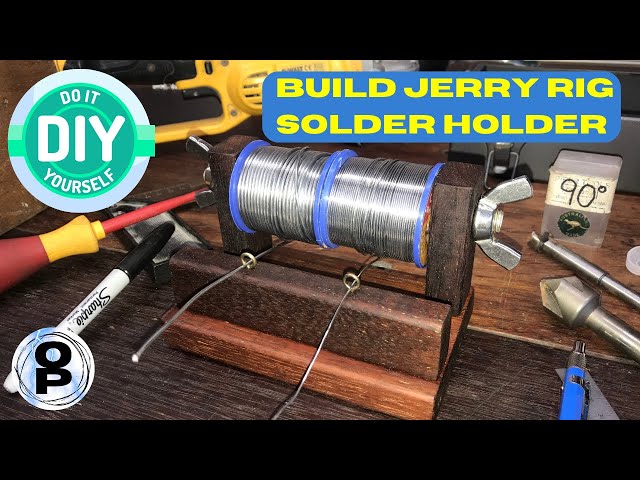 Build Yourself The BEST DIY Solder Reel Holder From Leftover Parts 