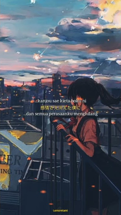 Story WA Lagu Jepang Patah Hati | Yousa - Hoshi to Kimi ga Kieta Hi #shorts #storywa #lagujepang
