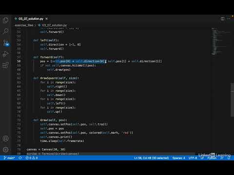 Solution Sense of Direction | Python Essential Training