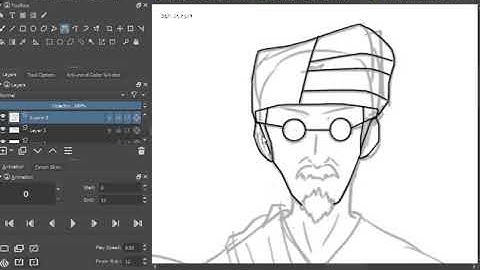 how to make cleanup for 2d animation in krita