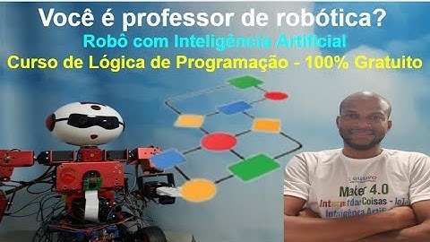 Robô com IA - Curso de Lógica de Programação - Gratuito - Workshop Maker 4.0 IoT IA e Robótica