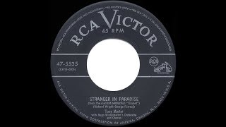 Video thumbnail of "1954 HITS ARCHIVE: Stranger In Paradise - Tony Martin"