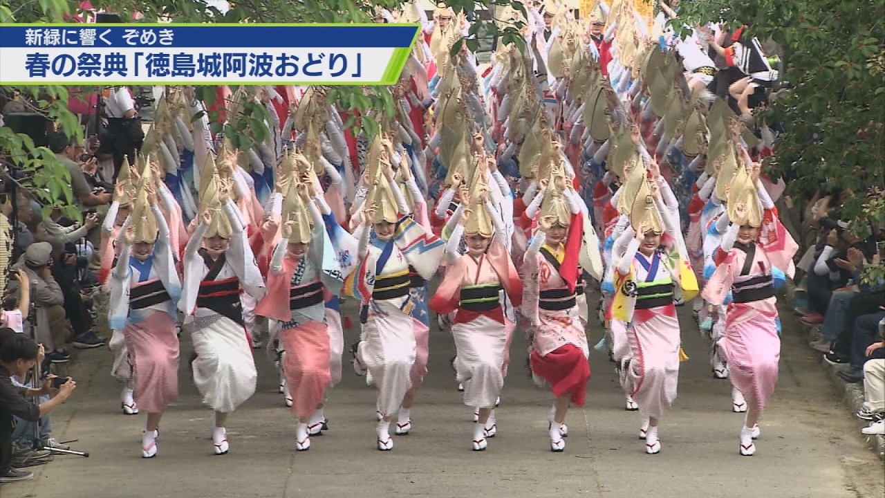 The vibrant sounds of spring at the Tokushima Castle Awa Odori