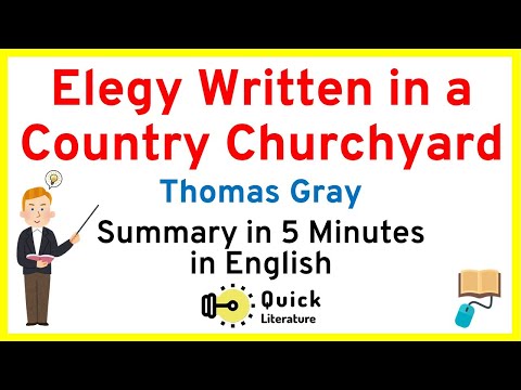 Elegy Written In A Country Churchyard | Short Summary | Thomas Gray | Poem Explanation