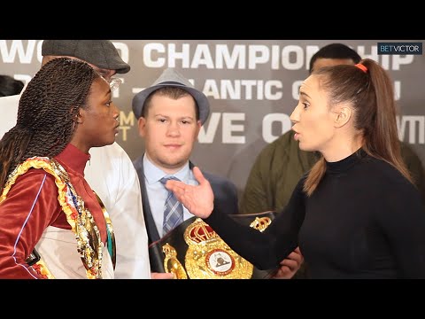 BAD BLOOD! Claressa Shields and Ivana Habazin ALMOST FIGHT at final press conference in NYC!