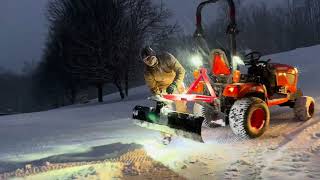 Kicking Off on Snow Plowing! Clayton and the Kubota BX2380