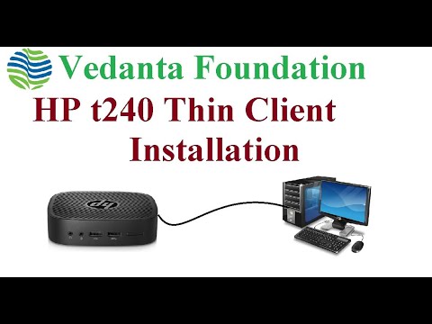 HP t240 Thin Client Installation Video