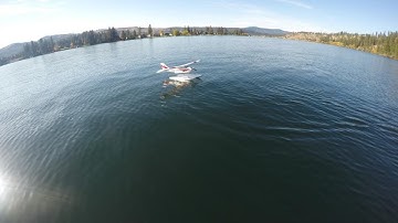 Boating and Flying.  E flite Apprentice Float plane