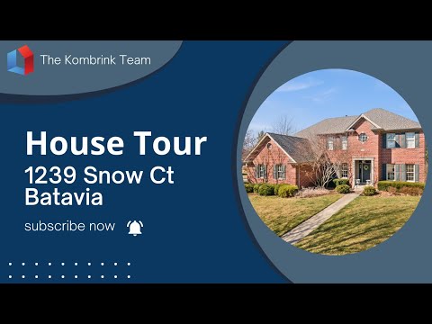 1239 Snow Ct in Harvell Farms, Batavia, IL home video tour
