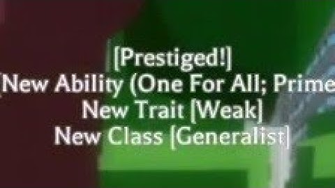 Using Requiem arrow and getting One for All Prime  - Project XL