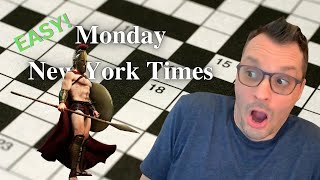 TEASINGLY EASY Monday New York Times crossword puzzle.