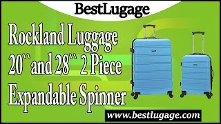 Rockland Luggage 20″ and 28″ 2 Piece Expandable Spinner Set Review