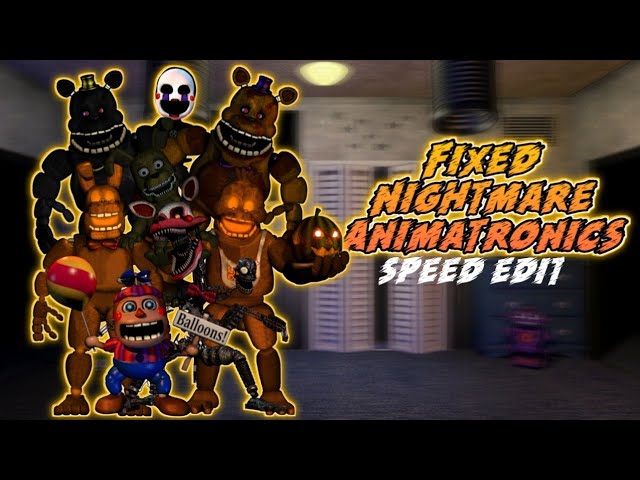 FNaF Speed Edit - Fixed Nightmare Fredbear! 