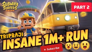INSANE FINAL RUN 🚀 Subway Surfers 2025 | 1M+ Score & 25K Coins Challenge 💥 | @Tripbaji screenshot 3
