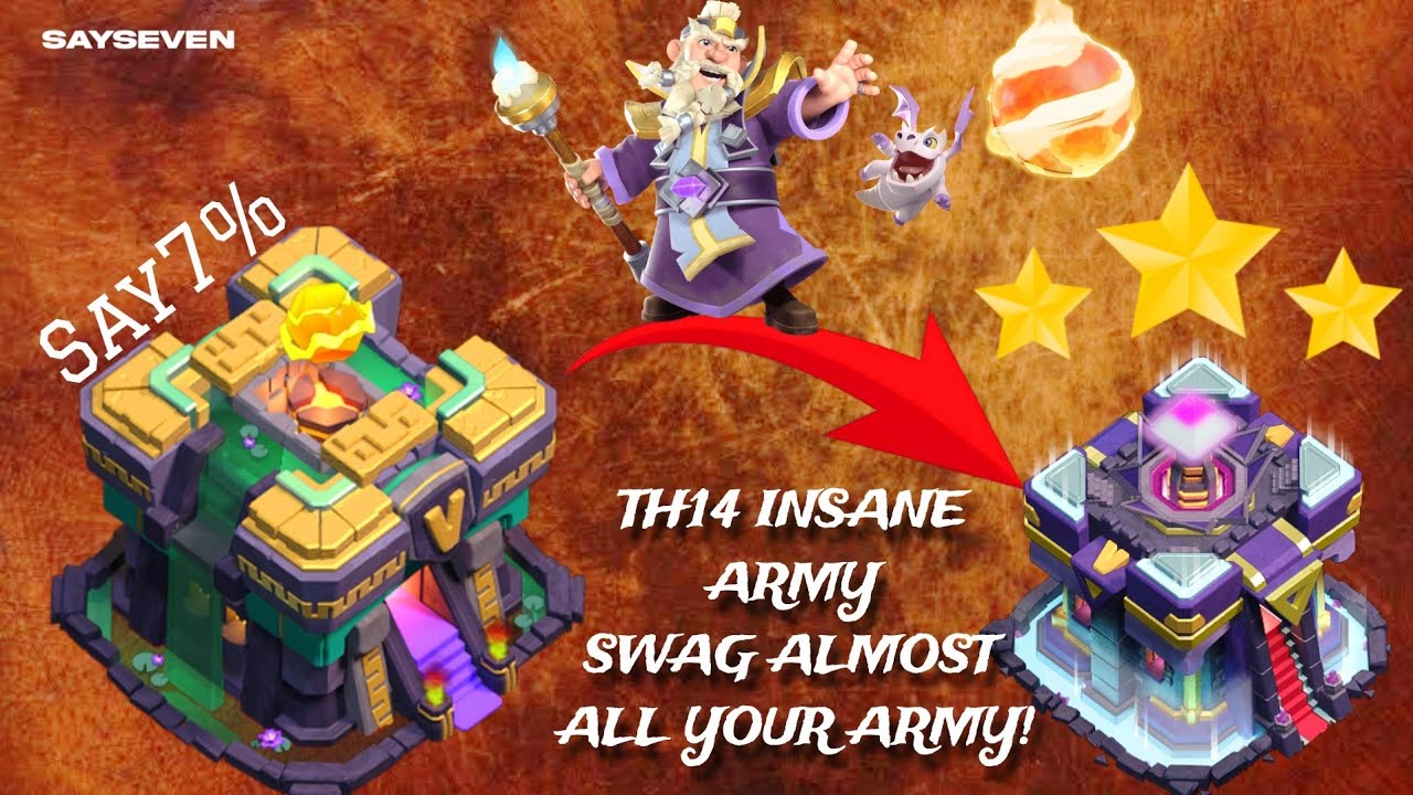 TH14 Fireball Rocket Loons Attack Strategy | with Recall Spell | Clash of Clans