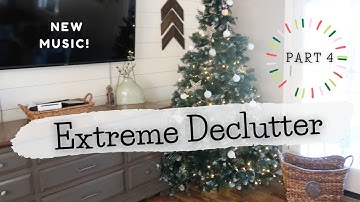 EXTREME home declutter!!! PART 4 || Decluttered Christmas decorations and rearranged