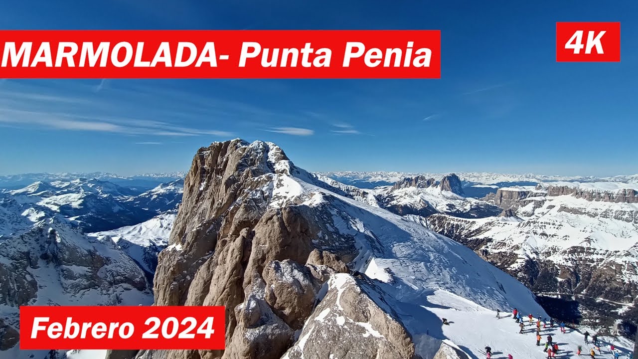 DOLOMITI SUPERSKY 2024 .- Col dei Rossi - Marmolada.  4K