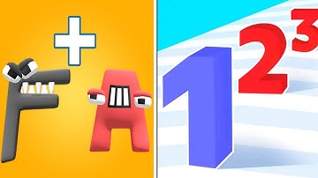 Merge Alphabet Lore Run Vs Number Master - All Level Gameplay Android iOS, New Apk Update