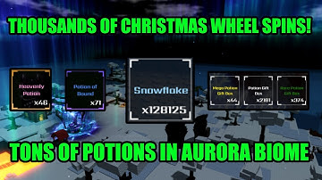 Using 150k Snowflakes to Open THOUSANDS of Potions in Sol