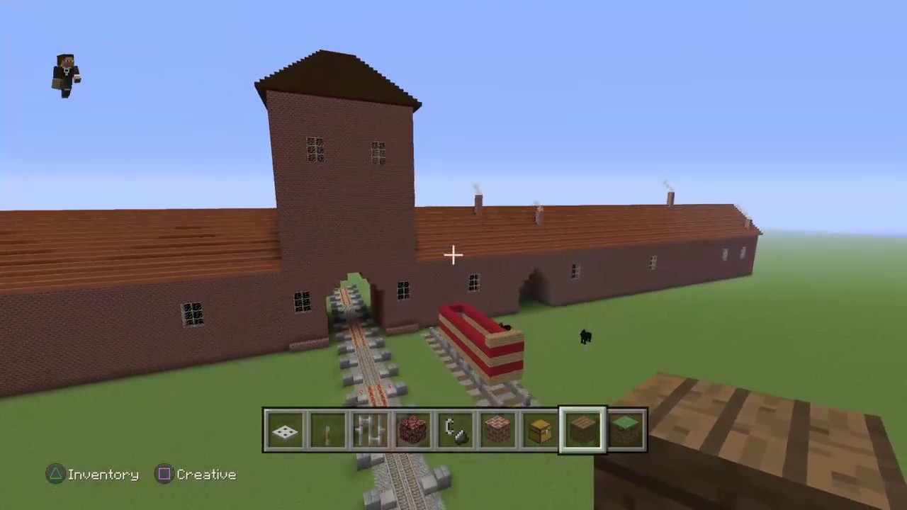 Auschwitz in minecraft | building an evil place pt 2 - YouTube