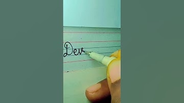 DEVIKA name calligraphy #comment your name #videos #viral #tiktok #shorts @multipleartandcraft