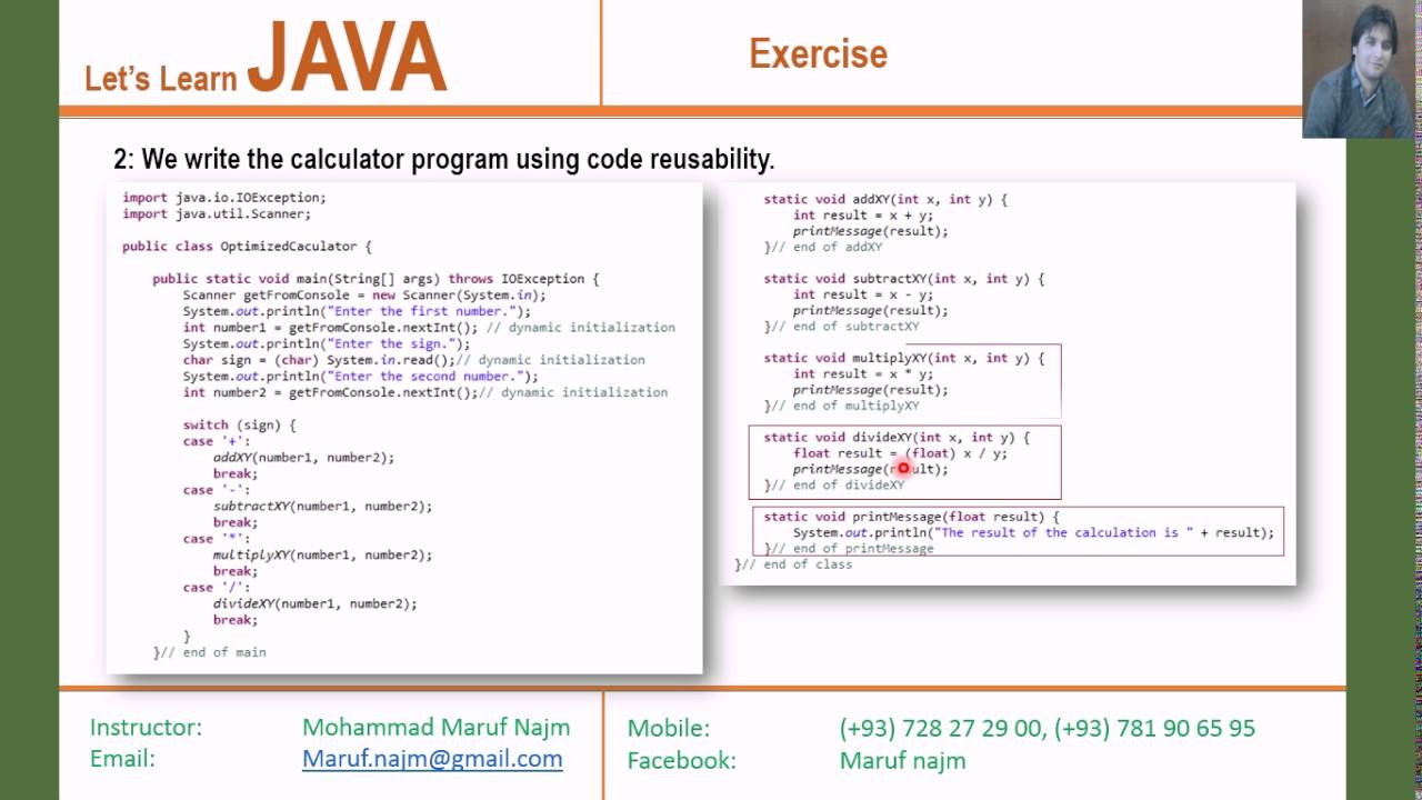 How to create methods in java programming Exercise 4 creating ...