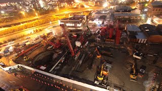 CRL Karangahape Station Construction Timelapse June 2020