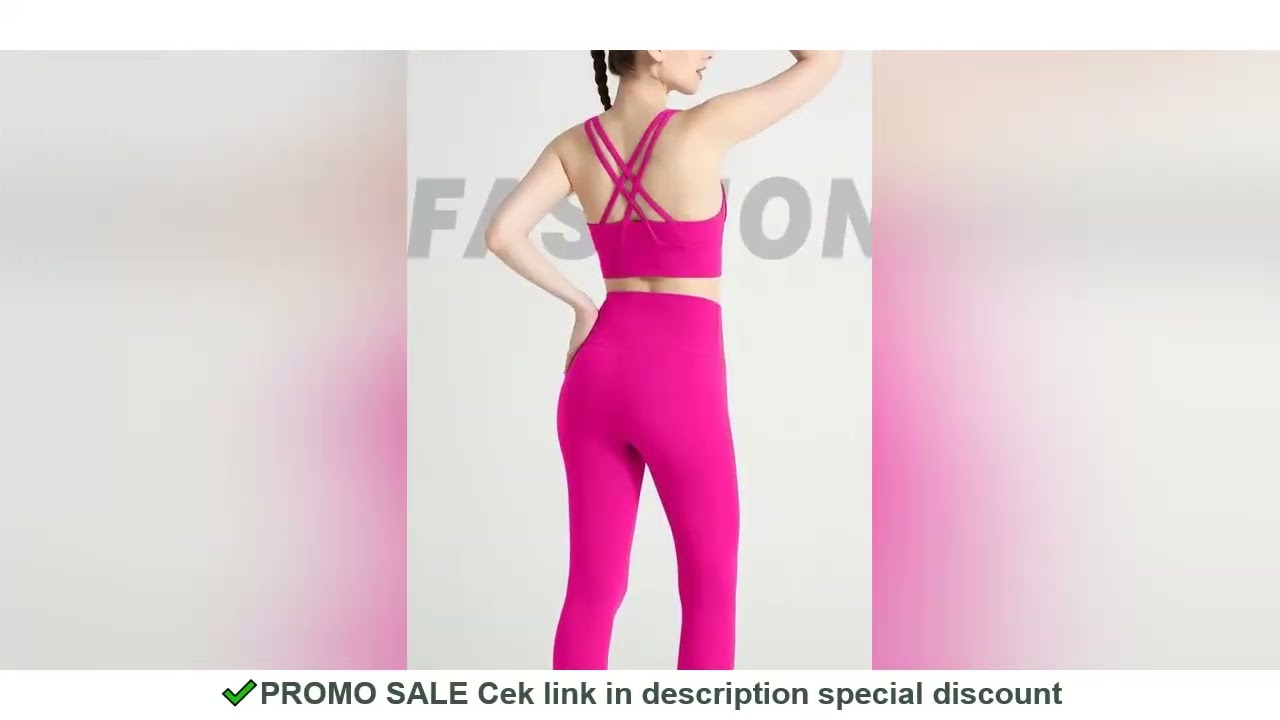 New 2 Piece Yoga Clothes Women's Tracksuit Quick Dry Set Breathable Fitness Suit Fitness Clothing Sp