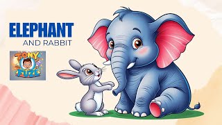 The Clever Elephant and the Brave Rabbit  Kids story in Hindi Urdu