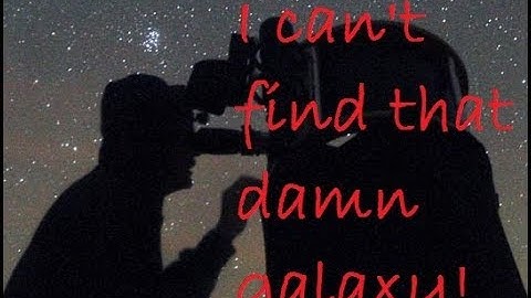 Telescope Tips on finding deep sky objects