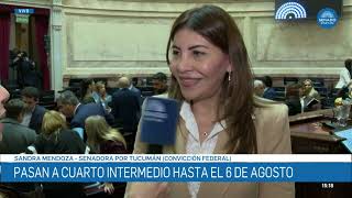 INTERVIEW WITH SENATOR SANDRA MENDOZA - SESSION 07/26/16
