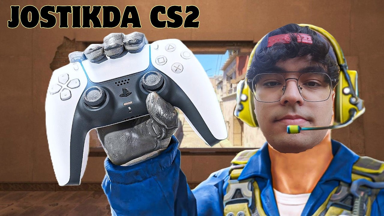 CS2 Jostik Challenge – Klaviatura o‘rniga gamepad 😱 (uzbek tilida)