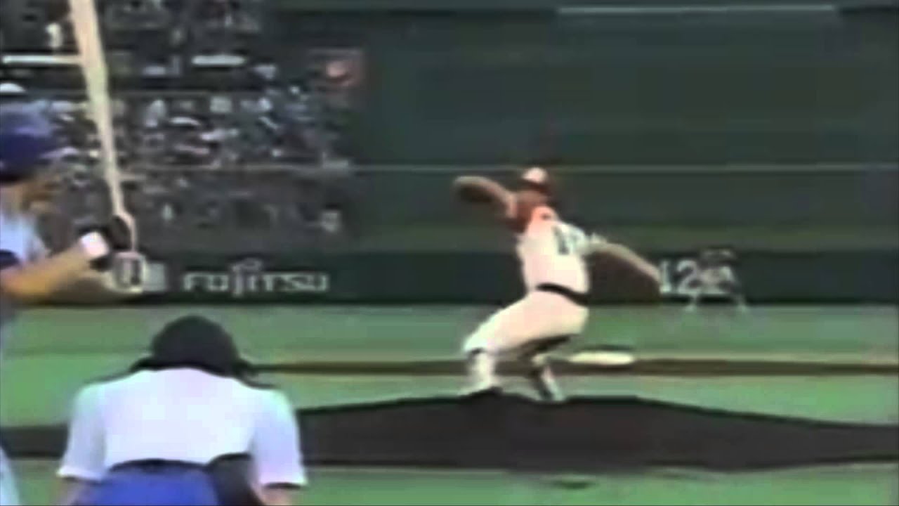 野茂英雄 ピッチング 正面 スロー - YouTube