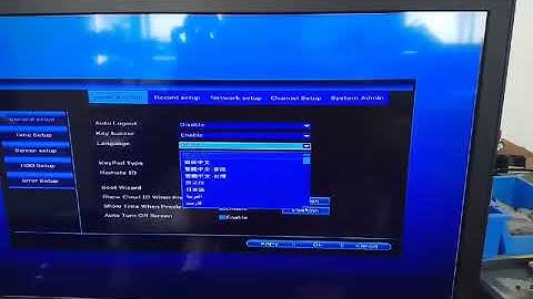 How to change the Hodely NVR language.