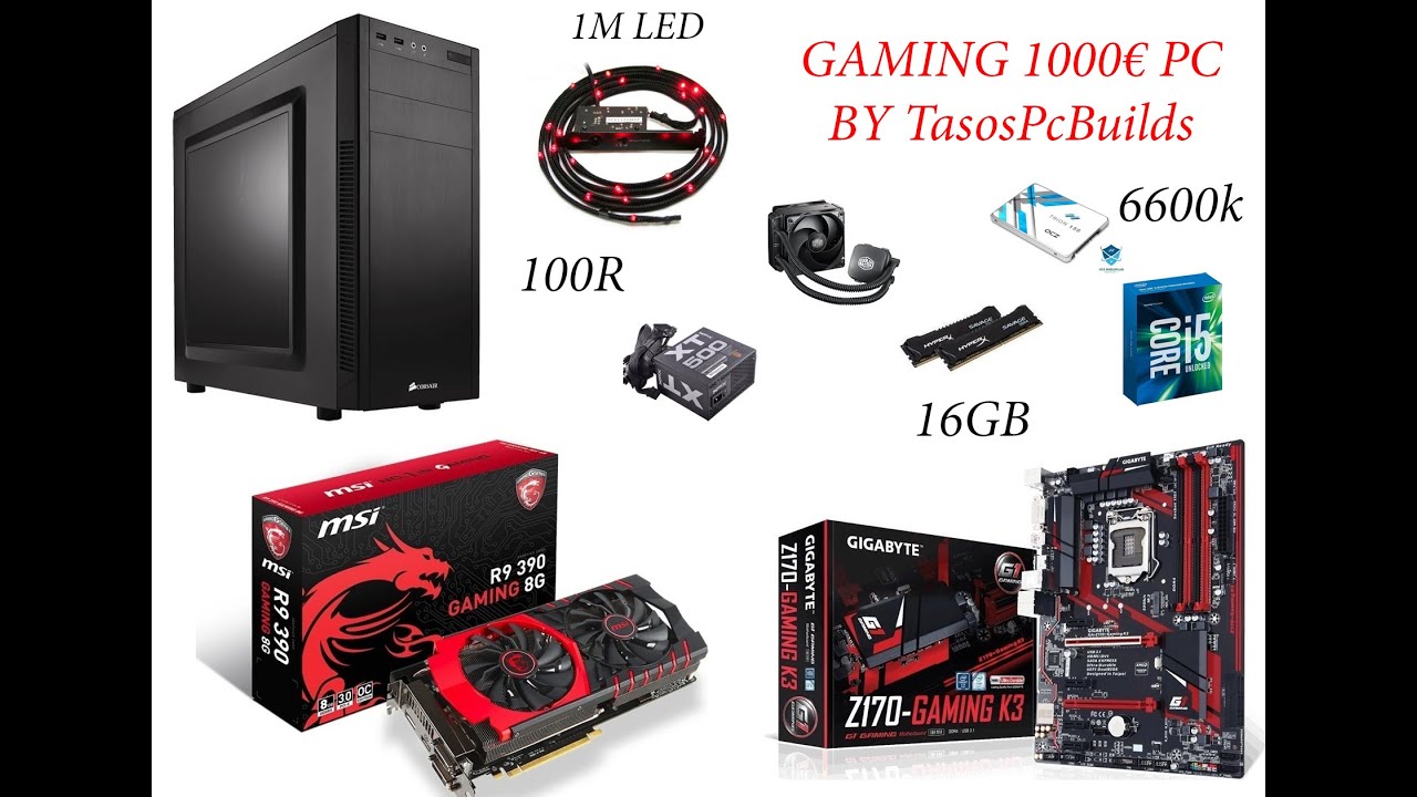 Gaming pc build 1000 ευρώ YouTube