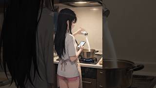 Rika Tries to Cook. It Goes Horribly Wrong. | RIKA #animememe #cookingfail #sliceoflife #funnyanime
