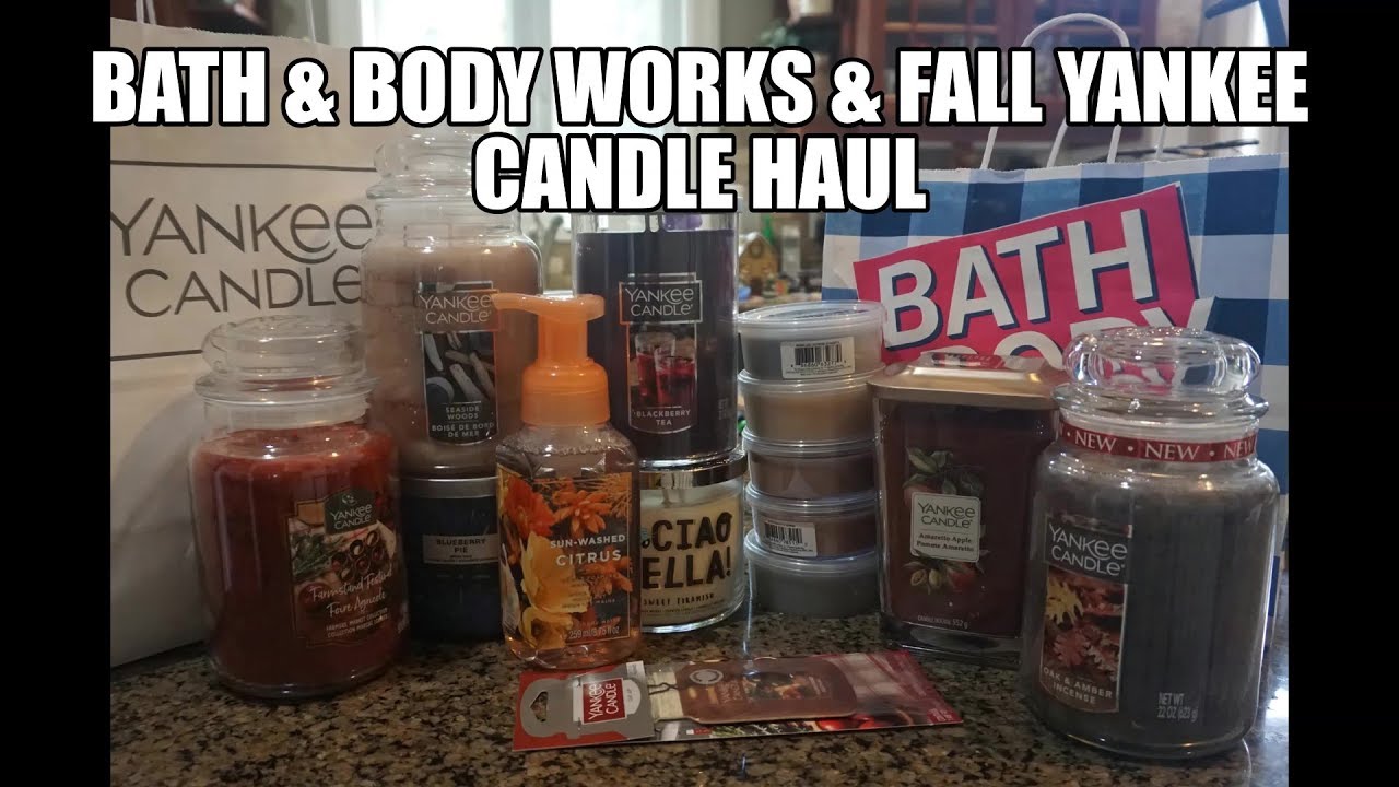 Bath Body Works Fall Yankee Candle Haul