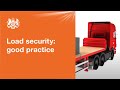 Load securing: good practice