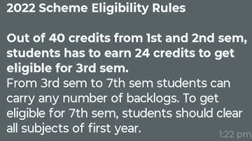 Eligibility criteria for 2022 Scheme Students - VTU UNIVERSITY 