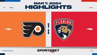 NHL Highlights | Flyers vs. Panthers - March 7, 2024